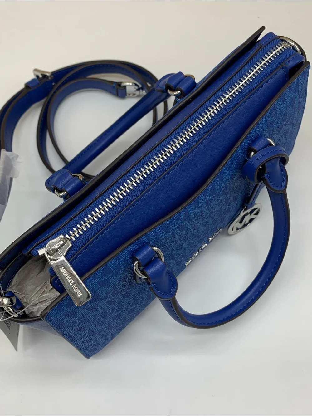 Michael kors ARDEN SMALL SIGNATURE LOGO MESSENGER BAG Galaxy Blue